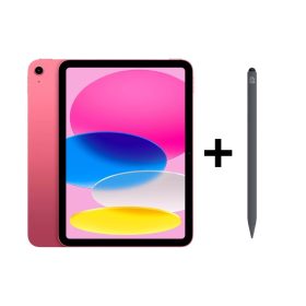 iPad Eğitim Seti 19 – iPad (A16) 128GB Pembe, Zagg Pro 2 Gri