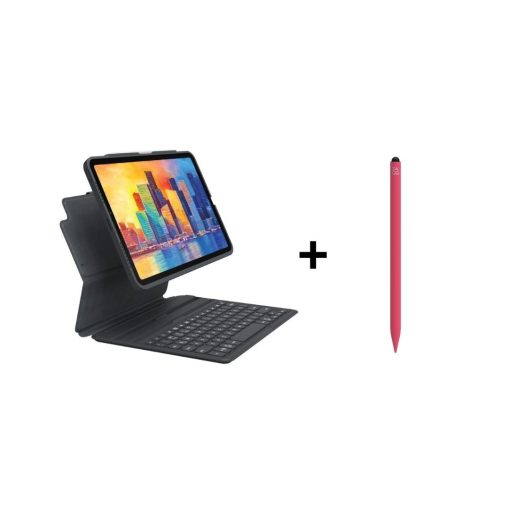 iPad Aksesuar Seti - Zagg Pro Keys 11 inç / Pro Stylus Kalem Pembe