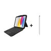 iPad Aksesuar Seti - Zagg Tough Keys 11 inç / Pro Stylus Kalem Beyaz