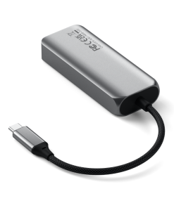 Satechi 4 in 1 USB-C Hub 2.5Gbit Ethernet Uzay Grisi ST-H3C25EM Arka Görünüm