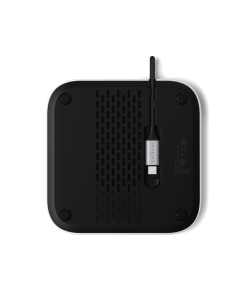 Satechi Mac Mini M4 Stand & Hub SSD Gümüş ST-GNMMES Alt Görünüm