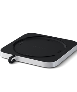 Satechi Mac Mini Stand & Hub NVMe SSD Gümüş ST-GMMSHS Arka Görünüm