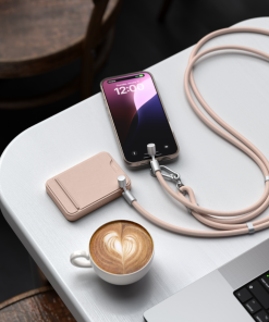 Satechi OntheGo Crossbody Lanyard Kablo Rose ST-LOTGLR Şarj