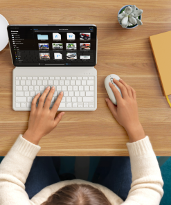 Satechi OntheGo Klavye EN Kum Rengi ST-KOTGW-EN Mouse ile Kullanım