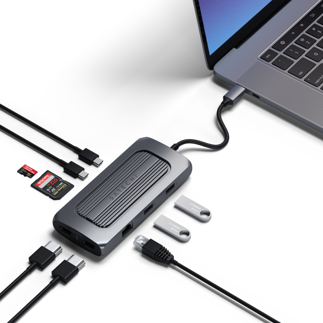 Satechi USB-C Multiport MX Uzay Grisi ST-UCMXAM Kullanım
