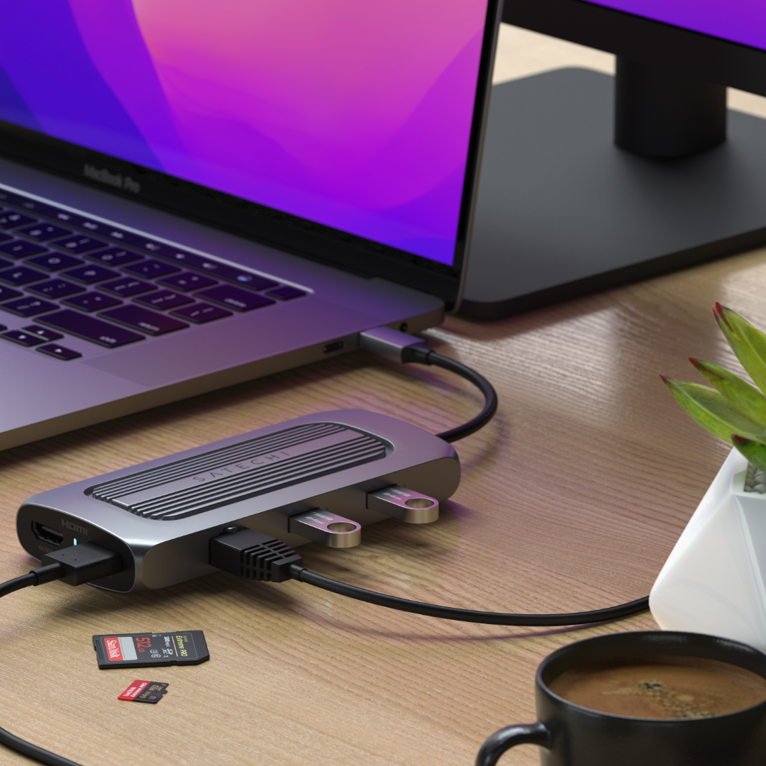 Satechi USB-C Multiport MX Uzay Grisi ST-UCMXAM Cihaz Kullanımı