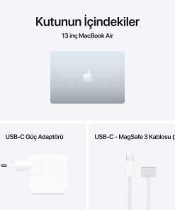 MacBook Air 13 inç M5 Gök Mavisi Kutu İçeriği