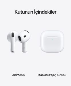 AirPods 5 ve Kablosuz Şarj Kutusu MKFT4TU/A Kutu İçeriği
