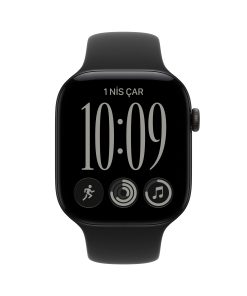 Apple Watch Series 12 Siyah Alüminyum Kasa Siyah Spor Kordon