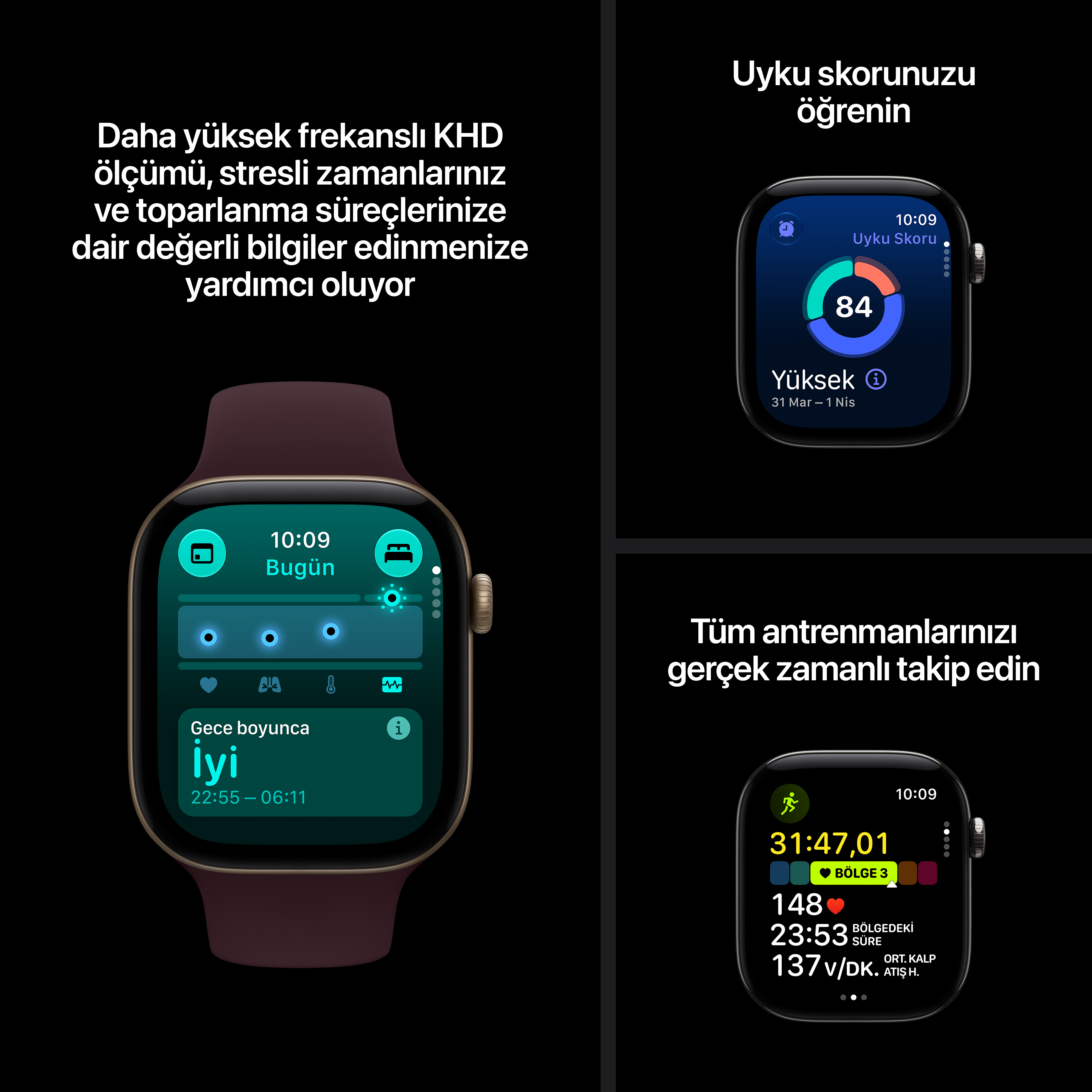 Apple Watch Series 12 Siyah Alüminyum Kasa Siyah Spor Kordon Özellikler