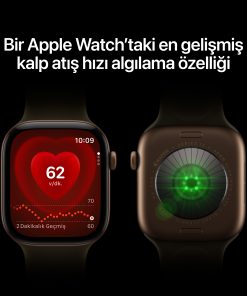 Apple Watch Series 12 GPS Siyah Alüminyum Kasa Siyah Spor Kordon