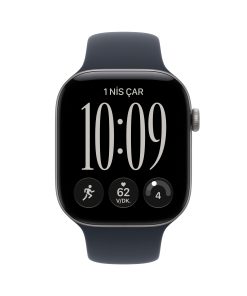 Apple Watch Series 12 Uzay Grisi Alüminyum Kasa Lacivert Spor Kordon Ekran
