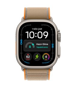 Apple Watch Ultra 4 GPS + Cellular 49mm Natürel Titanyum Kasa Kum Beji Trail Loop Ekran